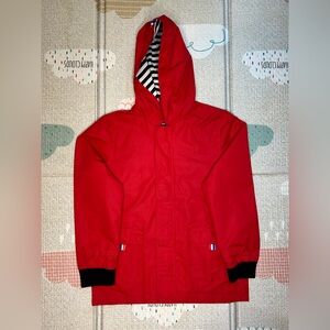 Hiheart Girls & Boys Hooded Cotton Lined Rain Jackets  (Size 150 cm/US 12)